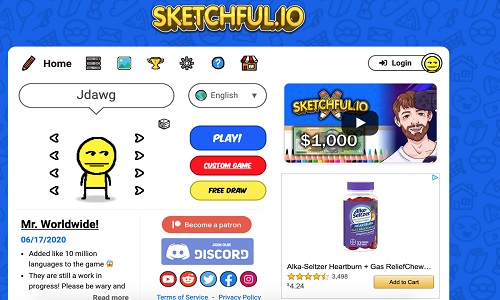 sketchful.io answers list